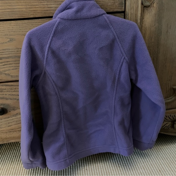 Columbia Deep Purple Fleece Jacket girls XS/6 - Picture 2 of 4